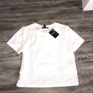 Brand new lacy white blouse